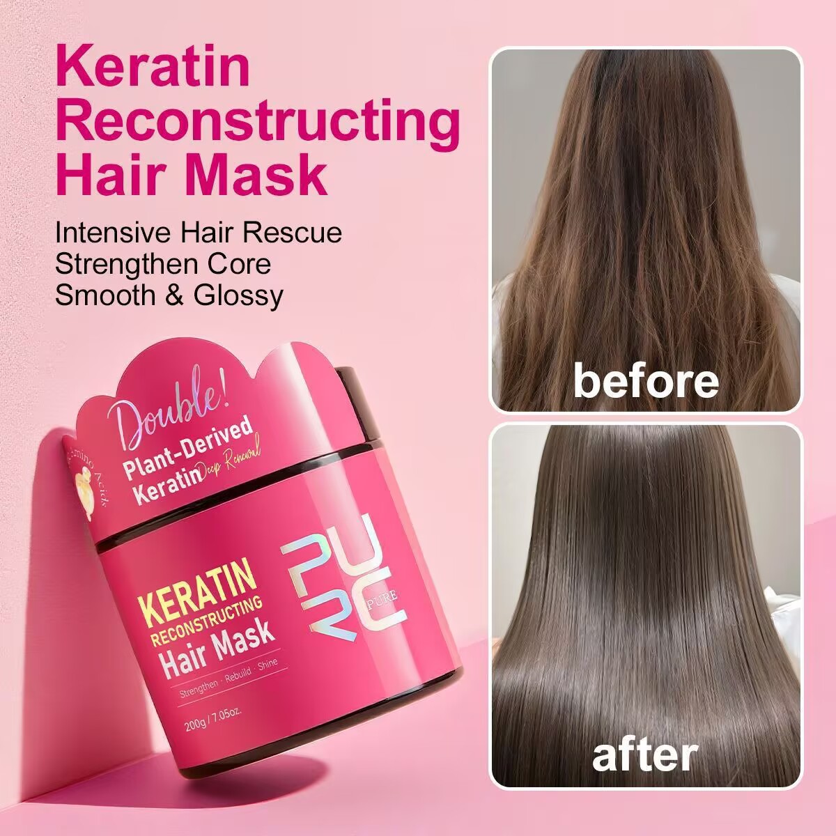 Hair Care Products - PURC, maschera per capelli alla cheratina